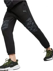 Puma Spodnie dresowe w kolorze czarnym rozmiar: S. Czarne spodnie dresowe męskie Puma, bez wzorów, z dresówki. Za 100.28 zł.