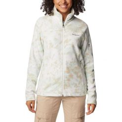 Damska bluza polarowa Columbia Fast Trek z nadrukiem. Białe bluzy bez kaptura damskie Columbia, s, z polaru. Za 269.00 zł.