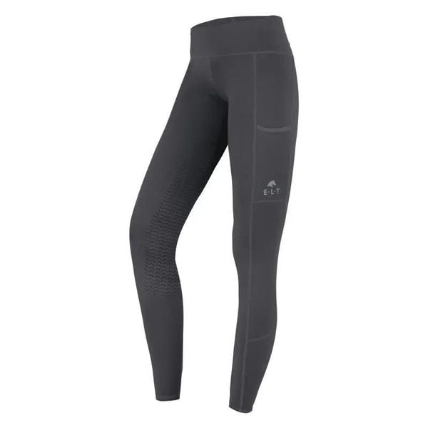Damskie legginsy jeździeckie z pełną przyczepnością ELT Ella. Szare legginsy damskie ELT, bez wzorów, z elastanu. Za 310.50 zł.