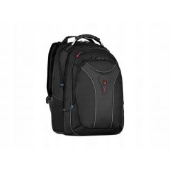 Plecak Carbon z kieszenią na laptopa do 17,3' (43 cm). Czarne plecaki damskie Wenger, bez wzorów. Za 466.30 zł.