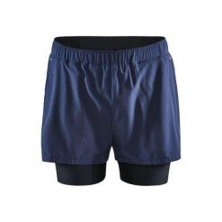 Szorty Craft 2-in-1 adv essence stretch. Niebieskie szorty męskie Craft, s, na fitness i siłownię. W wyprzedaży za 214.25 zł.