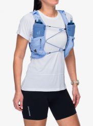 Kamizelka biegowa damska Deuter Traick 5 SL. Niebieskie kamizelki damskie Deuter, l, z polaru, długie. Za 582.99 zł.