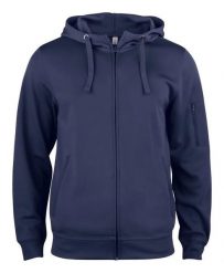 Clique Basic Active Hoody Full Zip – Bluza z kapturem barwiona przędza. Niebieskie bluzy z kapturem męskie CLIQUE, s, z materiału. Za 196.79 zł.
