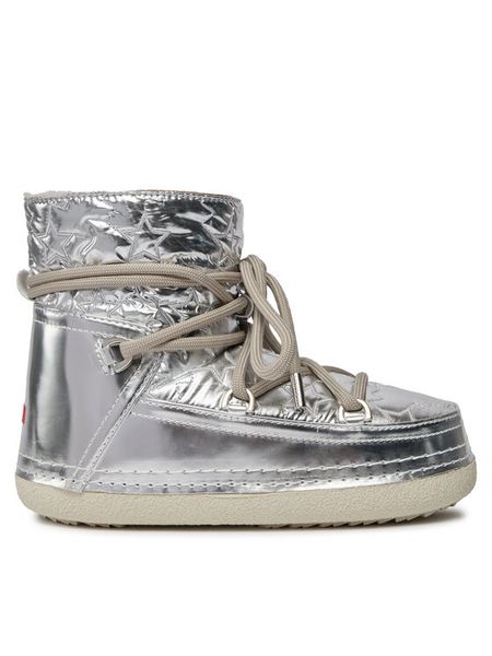 Inuikii Śniegowce Bomber Star 75101-068 Srebrny. Szare śniegowce damskie Inuikii, ze skóry. Za 1,829.00 zł.