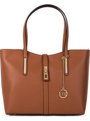 Mia Tomazzi Skórzana torebka "Como" w kolorze jasnobrązowym - 35 x 28 x 14 cm rozmiar: onesize. Brązowe torebki klasyczne damskie Mia Tomazzi, bez wzorów, z materiału, bez dodatków. Za 369.99 zł.