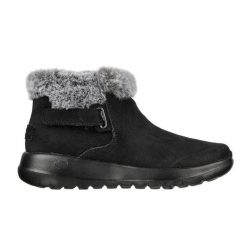 Botki zimowe damskie Skechers On-The-Go Joy First Glance buty ze skóry. Czarne obuwie trekkingowe damskie Skechers, na zimę. Za 269.00 zł.