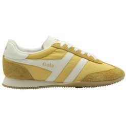 Damskie zamszowe buty sportowe Gola Sprinter. Białe buty sportowe na co dzień damskie Gola, bez wzorów, z zamszu, do biegania. Za 432.50 zł.