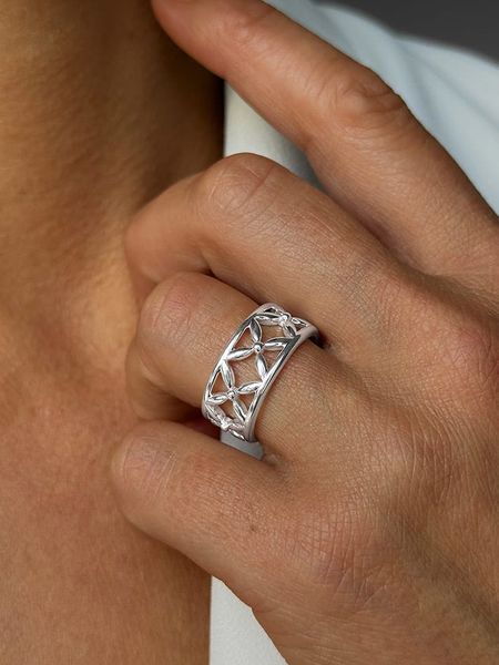 Eclat d'Argent Srebrny pierścionek rozmiar: 56. Szare pierścionki damskie Eclat d'Argent, srebrne. Za 209.95 zł.