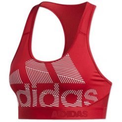 Biustonosz sportowy damski Adidas Drst Ask Bos. Czerwone biustonosze sportowe damskie Adidas, bez wzorów. Za 81.00 zł.