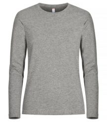Clique Premium Fashion-T L/S Women – Premium damska koszulka z długim rękawem –. Szare t-shirty damskie CLIQUE, l, bez wzorów, z bawełny, bez kołnierzyka. Za 123.21 zł.