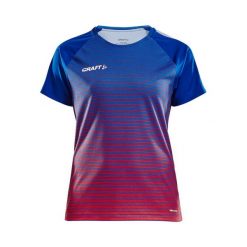 Damska koszulka Craft pro control stripe. Czerwone bluzki sportowe damskie Craft, s, bez wzorów, z materiału, bez ramiączek. Za 180.40 zł.