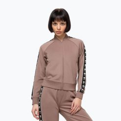 Bluza damska Pitbull Verona Collar Zip. Brązowe bluzy bez kaptura damskie PITBULL, m, z elastanu. Za 209.99 zł.