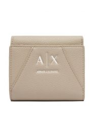 Armani Exchange Portfel XW002819 AF26569 U6208 Beżowy. Brązowe portfele damskie Armani Exchange, bez wzorów, ze skóry. Za 299.99 zł.