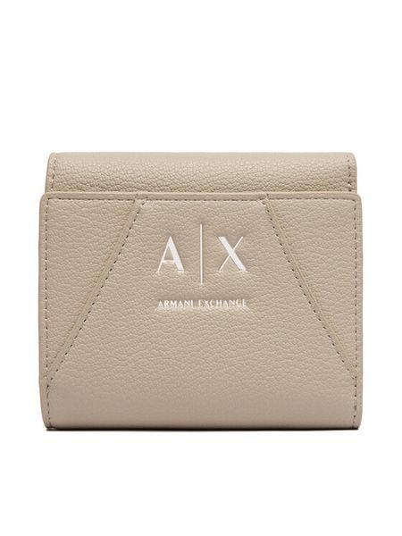 Armani Exchange Portfel XW002819 AF26569 U6208 Beżowy. Brązowe portfele damskie Armani Exchange, bez wzorów, ze skóry. Za 299.99 zł.