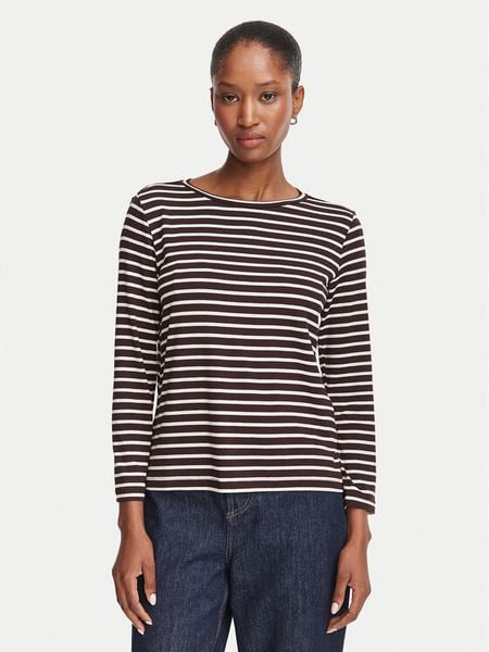 Marella Bluzka Mora 2625976021 Brązowy Regular Fit. Brązowe bluzki damskie Marella, l, bez wzorów, z wiskozy, bez kołnierzyka, bez ramiączek. Za 264.99 zł.