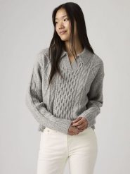 Levi's Sweter "Nova" w kolorze szarym rozmiar: XS. Szare swetry klasyczne damskie Levi's, s, bez kołnierzyka. Za 196.88 zł.