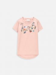 Coccodrillo T-Shirt ZC3143202WGK Różowy Relaxed Fit. Czerwone koszulki dziewczęce COCCODRILLO, bez wzorów, z bawełny, bez ramiączek. Za 49.99 zł.