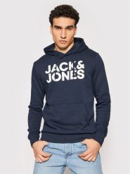 Jack & Jones Bluza Corp 12152840 Granatowy Blazer Fit. Niebieskie bluzy bez kaptura męskie Jack & Jones, m, z syntetyku. Za 159.99 zł.