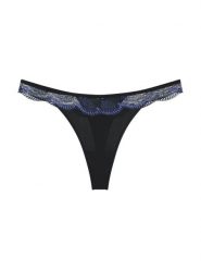 Triumph Stringi - Comfort Glam Kobiety Sztuczne włókno czarny, 42. Czarne stringi damskie Triumph, bez wzorów, z koronki. Za 69.95 zł.