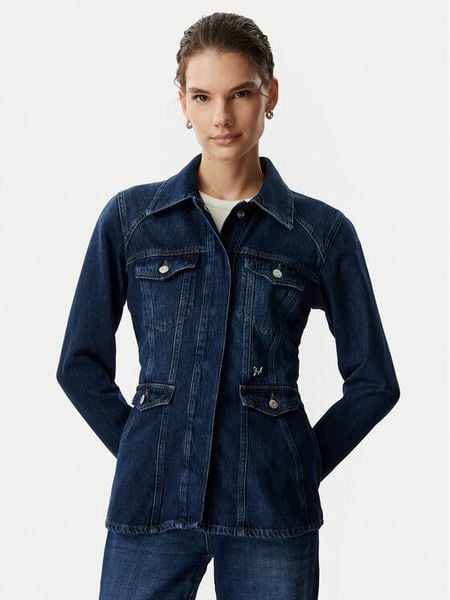 JOOP! Kurtka jeansowa Imera 30104371 Granatowy Regular Fit. Niebieskie kurtki damskie Joop!, bez wzorów, z bawełny, bez kaptura. Za 964.99 zł.