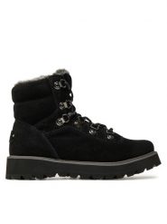 Roxy Botki ARJB700758 Czarny. Czarne botki damskie Roxy, ze skóry, bez obcasa, na płaskiej podeszwie, bez zapięcia. Za 539.99 zł.