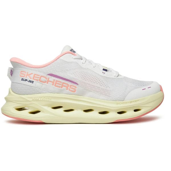 Buty sportowe damskie Skechers Max Cushioning Glide. Białe buty sportowe na co dzień damskie Skechers, bez wzorów. Za 490.00 zł.