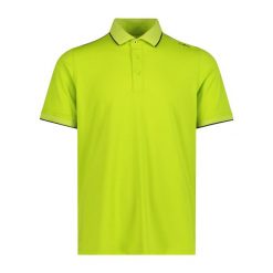 Koszulka polo z dżerseju CMP. Żółte koszulki polo męskie CMP, m, bez wzorów, z dżerseju, bez ramiączek. Za 250.00 zł.