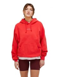 Bluza Peak Performance damska Original Terry Hood czerwona - M. Czerwone bluzy z kapturem damskie Peak Performance, m, z bawełny. Za 489.00 zł.