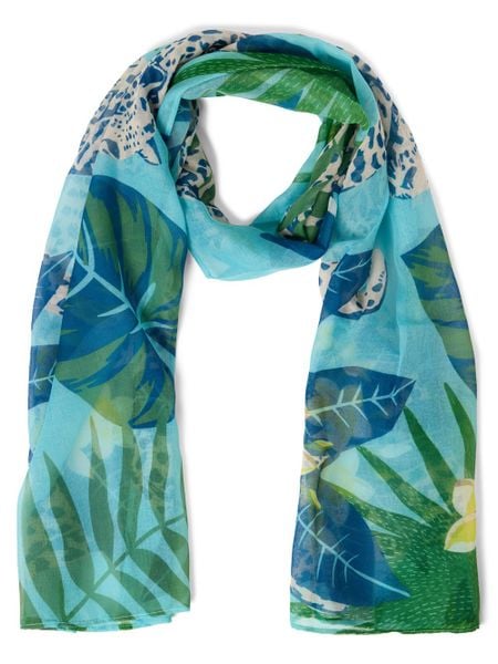 Marie Lund Szalik Kobiety niebieski|zielony|wielokolorowy, ONE SIZE. Niebieskie szaliki i kominy damskie Marie Lund, bez wzorów, z syntetyku. Za 119.95 zł.