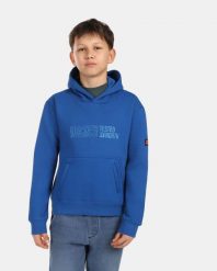 Chłopięca bawełniana bluza z kapturem Kilpi NORTHEN-JB. Niebieskie bluzy z kapturem męskie Kilpi, z bawełny. Za 267.13 zł.