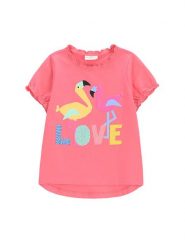 Coccodrillo T-Shirt WC5143203TGK Różowy Regular Fit. Czerwone koszulki dziewczęce COCCODRILLO, bez wzorów, z bawełny, bez ramiączek. Za 29.99 zł.