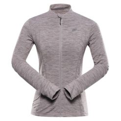 Bluza damska turystyczna szybkoschnąca Alpine Pro Golla 2. Brązowe bluzy bez kaptura damskie Alpine Pro. W wyprzedaży za 299.00 zł.