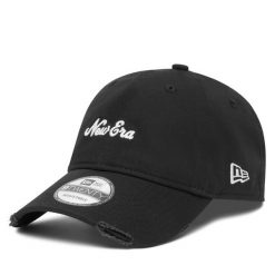 Czapka z daszkiem New Era. Czarne czapki z daszkiem damskie New Era, bez wzorów. Za 109.99 zł.