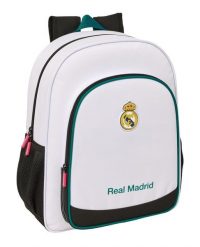 Real Madryt plecak sportowy junior backpack wielokolorowy. Białe plecaki damskie Real Madrid, bez wzorów, z materiału, sportowe. Za 188.30 zł.