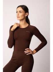 Spaio Koszulka sportowa "Adapt" w kolorze brązowym rozmiar: S. Brązowe bluzki sportowe damskie Spaio, s, z materiału, bez kołnierzyka, bez ramiączek. Za 130.99 zł.