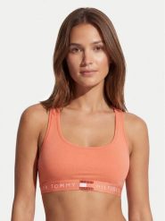 Tommy Hilfiger Biustonosz top Heritage Logo Underband Racerback Bralette UW0UW06221 Pomarańczowy. Brązowe biustonosze Tommy Hilfiger, m, bez wzorów, z bawełny, bez kołnierzyka. Za 139.99 zł.