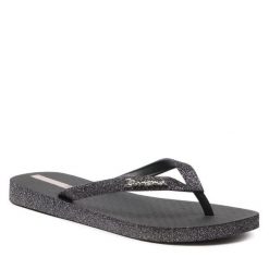 Japonki Ipanema. Czarne klapki damskie Ipanema, bez wzorów, bez obcasa. Za 139.99 zł.