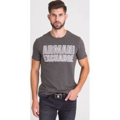T-SHIRT ARMANI EXCHANGE. Szare t-shirty męskie Armani Exchange, l, bez wzorów, z bawełny, bez kołnierzyka. Za 114.50 zł.