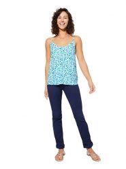 Ipanima Top w kolorze biało-turkusowym rozmiar: 34/36. Białe topy damskie Ipanima, bez wzorów, bez kołnierzyka. Za 56.99 zł.