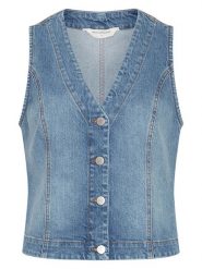 MOSS COPENHAGEN Kamizelka dżinsowa w kolorze niebieskim rozmiar: XL. Niebieskie kamizelki damskie MOSS COPENHAGEN, xl, z bawełny. Za 184.46 zł.