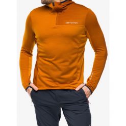 Bluza z kapturem męska Ortovox Fleece Light Grid ZN Hoody. Brązowe bluzy z kapturem męskie ORTOVOX, l. Za 707.99 zł.