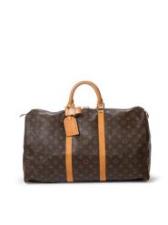 Louis Vuitton Torba podróżna w kolorze brązowym - 50 x 25 x 20 cm rozmiar: onesize. Brązowe torebki klasyczne damskie Louis Vuitton, bez wzorów, z materiału, bez dodatków. Za 4,045.99 zł.