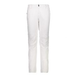 Spodnie narciarskie damskie CMP 3W05376. Białe spodnie materiałowe damskie CMP, bez wzorów, sportowe. Za 719.99 zł.