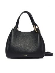 Furla Torebka Nuvola Mini WE00907 HSF000 CN O6000 Czarny. Czarne torebki klasyczne damskie Furla, bez wzorów, ze skóry, bez dodatków. Za 1,439.00 zł.