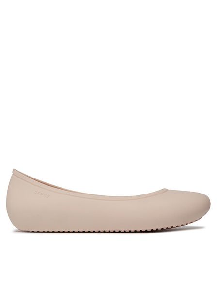 Crocs Baleriny Brooklyn Flat 209384 Biały. Białe baleriny damskie Crocs, bez wzorów, z tworzywa sztucznego, bez obcasa. Za 119.99 zł.