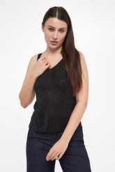 Top damski z cyrkoniami JOSEPH RIBKOFF. Topy damskie Joseph Ribkoff, xl, bez wzorów, bez kołnierzyka. W wyprzedaży za 471.20 zł.