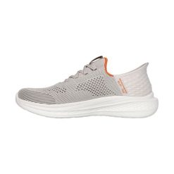 Buty sportowe męskie Skechers Slade. Brązowe buty sportowe na co dzień męskie Skechers, bez zapięcia. Za 319.00 zł.