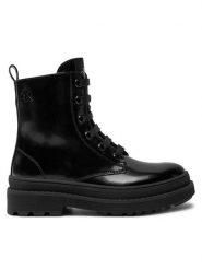 Calvin Klein Jeans Trapery Lace-Up Bootie V4A5-81031-1453 M Czarny. Czarne kozaki dziewczęce Calvin Klein Jeans, bez wzorów, z jeansu, bez obcasa. Za 489.99 zł.