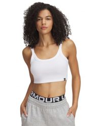 Under Armour Top w kolorze białym rozmiar: S. Białe topy damskie Under Armour, s, bez wzorów, bez kołnierzyka. Za 57.06 zł.