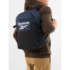 Plecak Reebok. Niebieskie plecaki damskie Reebok, bez wzorów, sportowe. Za 129.99 zł.